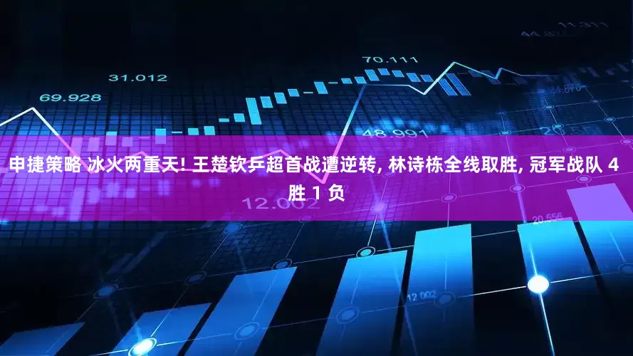 申捷策略 冰火两重天! 王楚钦乒超首战遭逆转, 林诗栋全线取胜, 冠军战队 4 胜 1 负